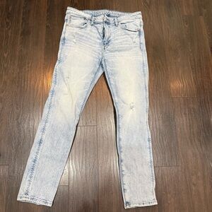American Eagle AirFlex+ Skinny Jeans - Light Wash